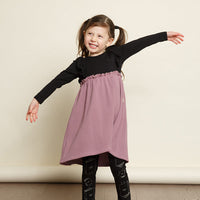 The Long Sleeve Remix Dress - Mauve Mix