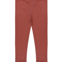 Rib Leggings Brick
