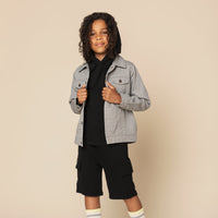 Light Grey Miles Eco-Denim Jacket