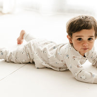 Organic Cotton Two-Piece Long Sleeve PJ Set - Winter Skate