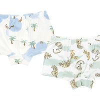 Bamboo Boys Boxer Briefs Underwear (2 Pack) - King of the Jungle