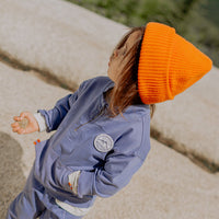 PURPLE JOGGING PANTS IN FRENCH COTTON, BABY