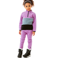 Two-Piece Microfleece Base Layer - Purple Colourblock