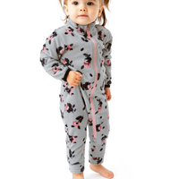 One-Piece Microfleece Base Layer - Flowers