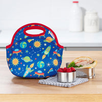 Small Machine Washable Lunch Bag - Rockets