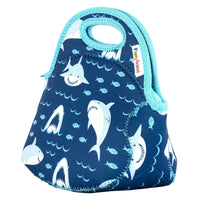 Small Machine Washable Lunch Bag - Sharks
