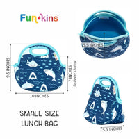 Small Machine Washable Lunch Bag - Sharks