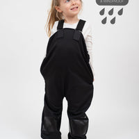 All-Weather Fleece Overalls - Black