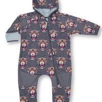 All-Weather Fleece Onesie - Tiger | Waterproof Windproof Eco