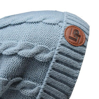 Bobble knitted hat (Alpine) - Vintage Blue