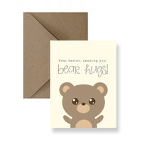 Feel Better, Sending You Bear Hugs Card