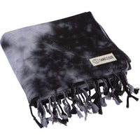 Sand Cloud Beach Towel - Black Acid Wash Tie Dye