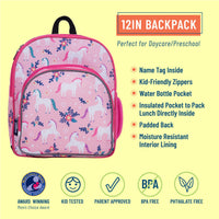 Magical Unicorns 12 Inch Backpack