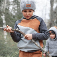 Knitted Hat Light Grey Mix