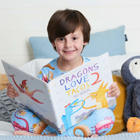 Dragons Love Tacos 2: The Sequel Kids Book and Pajama Set