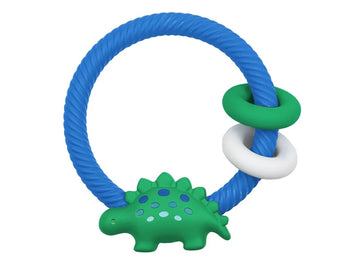 Ritzy Rattle Silicone Teether Rattle | Dino