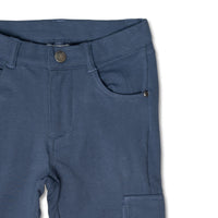 Long navy blue cargo pant