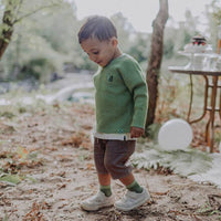 RELAXED FIT LINEN SHORTS, BABY