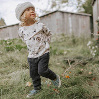 CREAM PATTERNED T-SHIRT, BABY