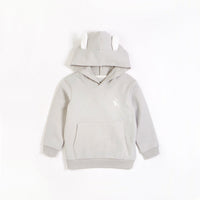 Pale Blue Hooded Bunny Ears Sweatshirt