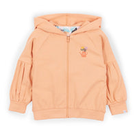REVERSIBLE ZIP HOODIE - CORAL