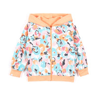 REVERSIBLE ZIP HOODIE - CORAL