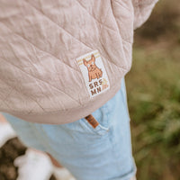 GREY SWEATER IN QUILTED JERSEY, CHILD