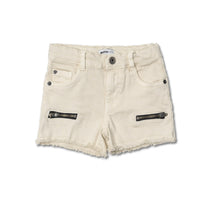 White flat shorts One day in NYC