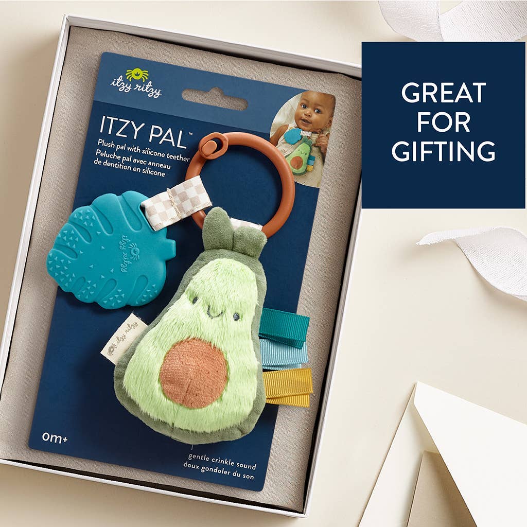 Itzy Pal™ Plush + Teether: Croissant