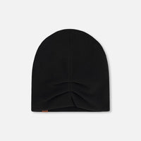 Stretch Jersey Beanie Black