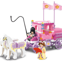 Girl's Dream Royal Carriage Building Brick Kit (137 Pcs)
