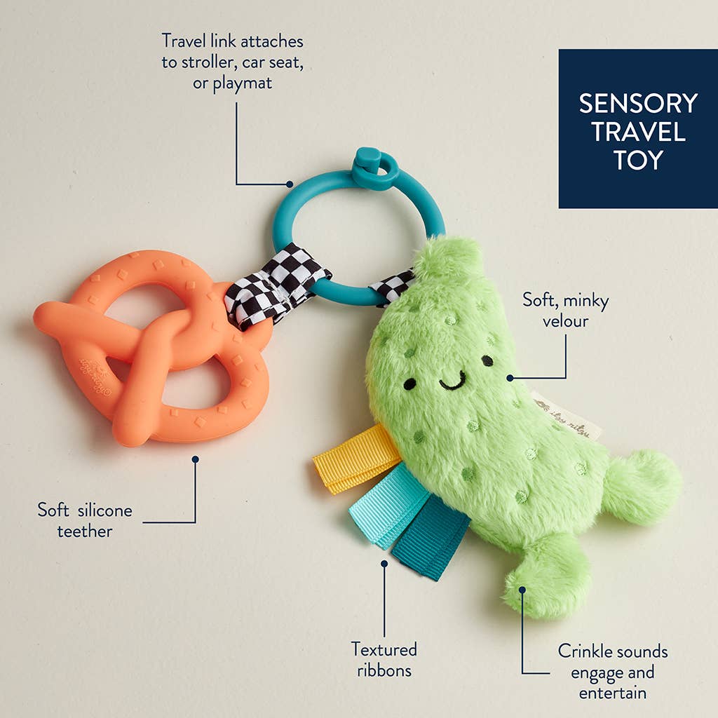 Itzy Pal™ Plush + Teether: Croissant