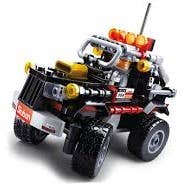 Car Club Offroad Building Brick Kit, Black (158 Pcs)