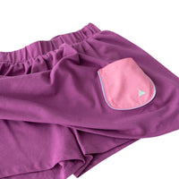 Pocket Skort | Girls Pull-On Skort | Built-In Shorts Skirt [Multiple Colors]
