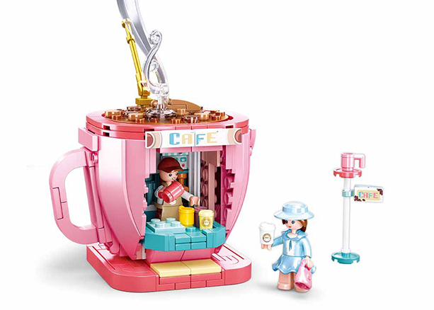 Coffee Café House Building Brick Kit (268 pcs)