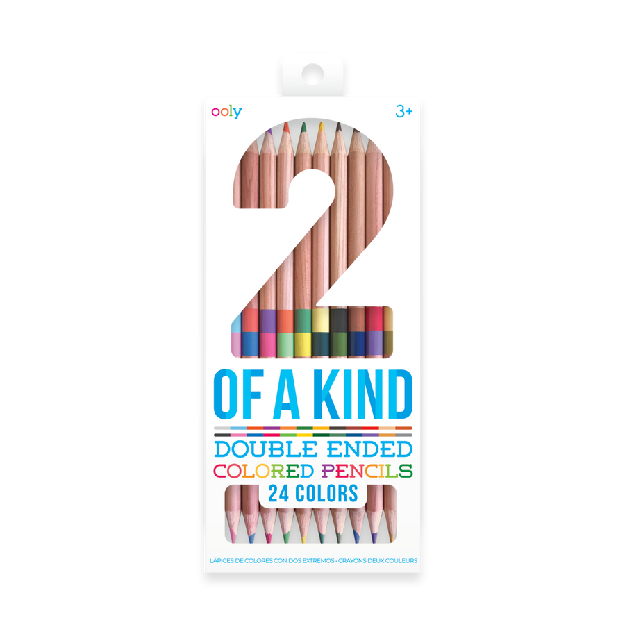 2 Of A Kind Double-Ended Colored Pencils - Set of 12