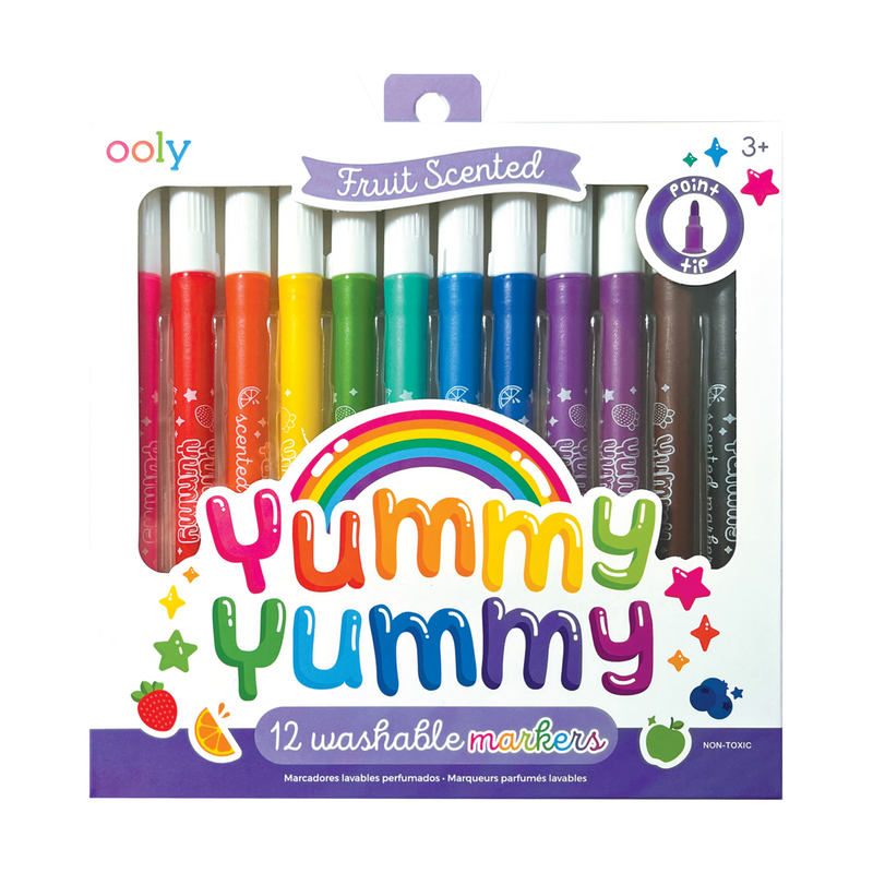 yummy yummy scented markers - set of 12