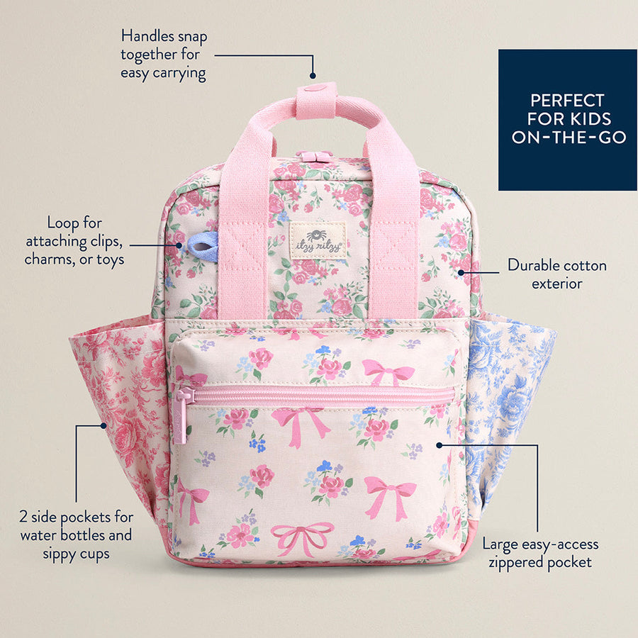 Itzy Bitzy Bag™ Toddler Backpack | Ribbons & Roses