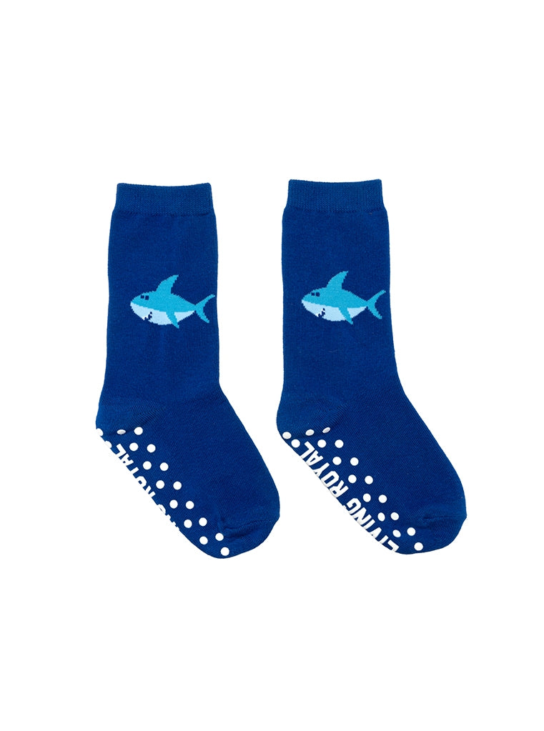 SMILEY SHARK 3D KIDS CREW SOCK