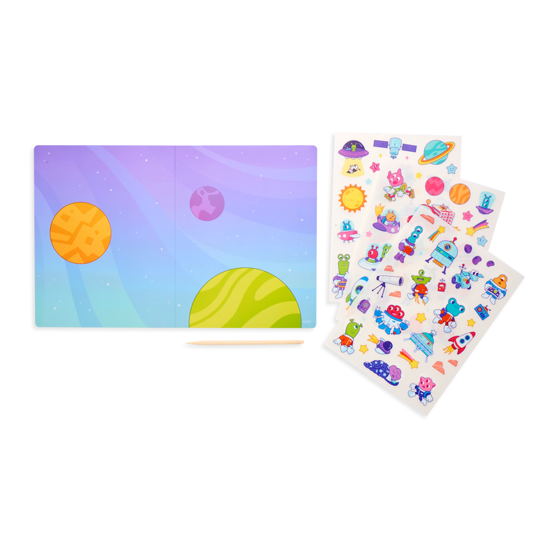 set the scene transfer stickers magic - galaxy buddies