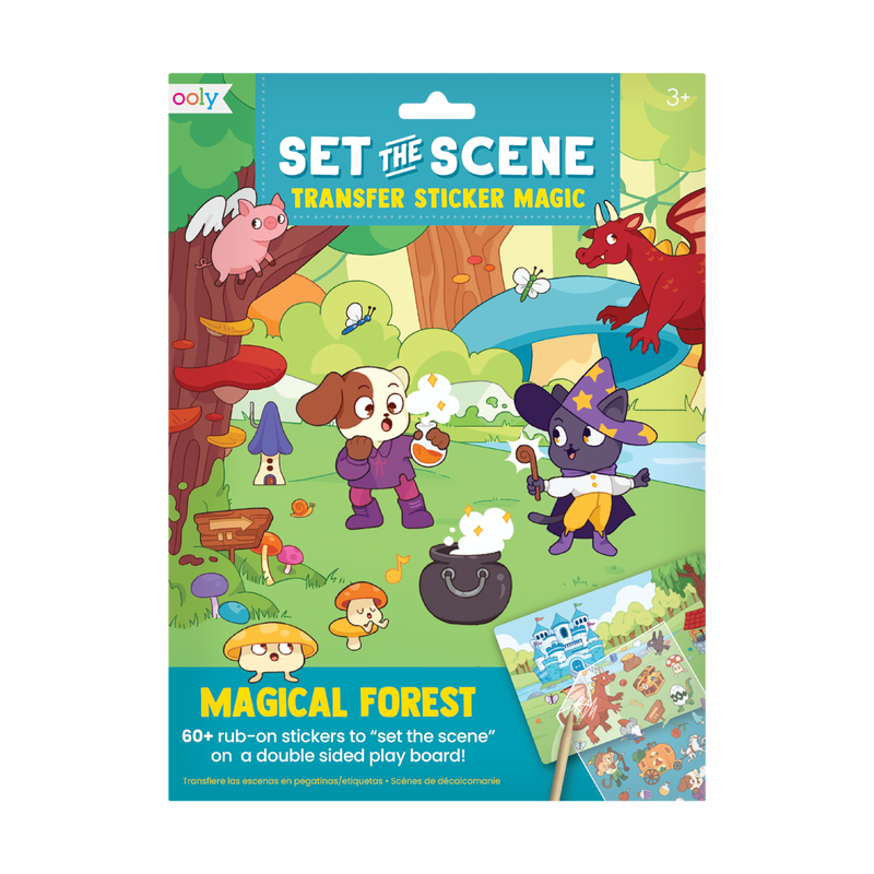 set the scene transfer stickers magic - magical forest