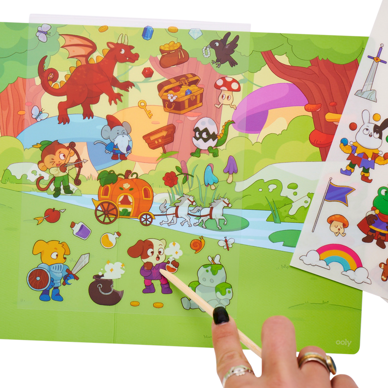 set the scene transfer stickers magic - magical forest