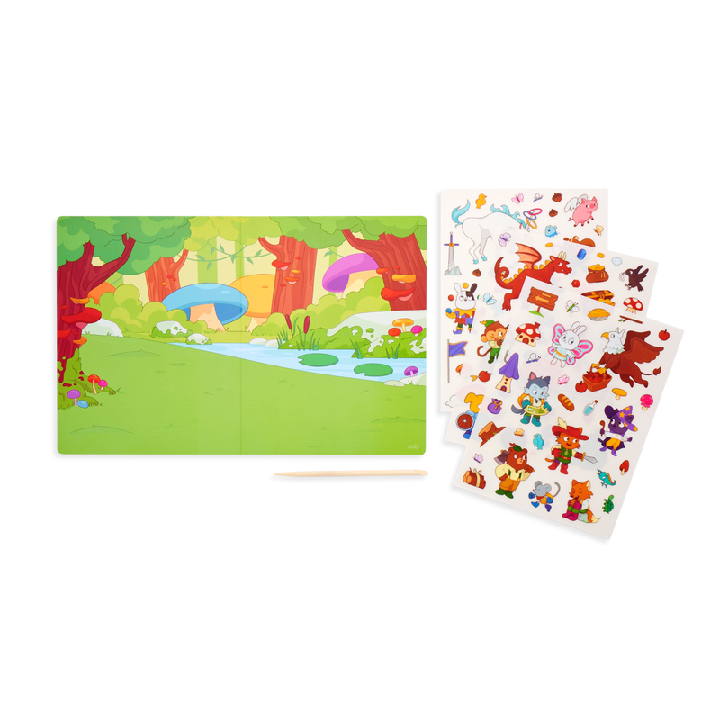 set the scene transfer stickers magic - magical forest