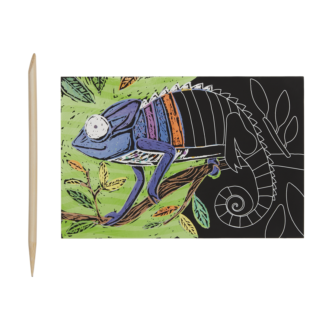 jungle fun scratch and scribble mini scratch art kit