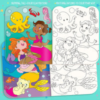 Dry Erase Coloring Book - Magical Mermaids