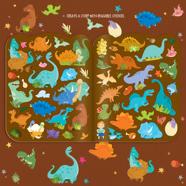 Dry Erase Coloring Book - Dinosaur World