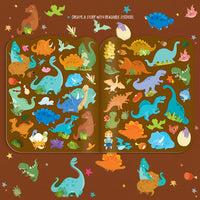 Dry Erase Coloring Book - Dinosaur World