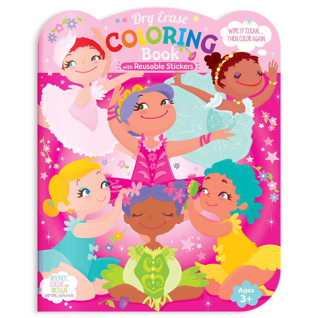 Dry Erase Coloring Book - Pretty Ballerina