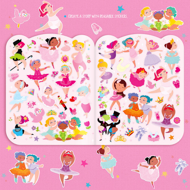Dry Erase Coloring Book - Pretty Ballerina