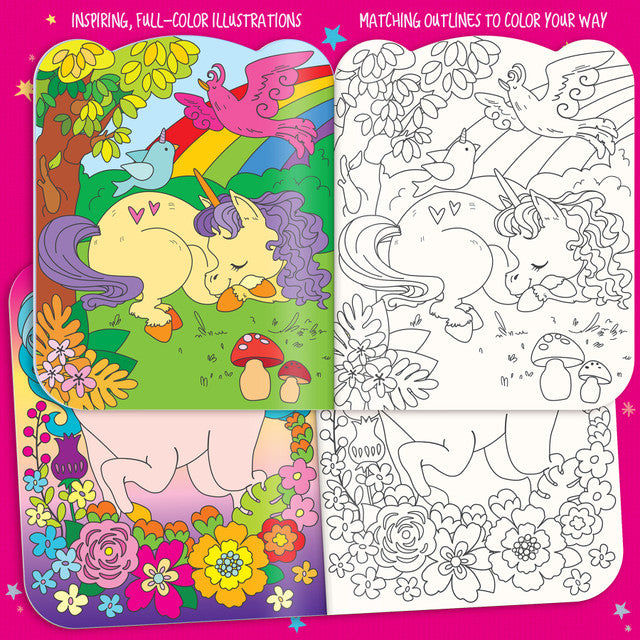 Dry Erase Coloring Book - Unicorn Land